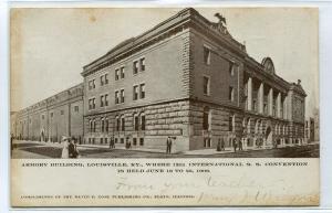 Armory Building Louisville Kentucky 1907c postcard