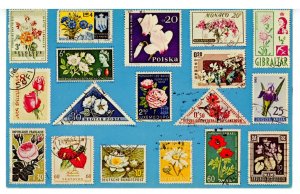 Flowers on Stamps