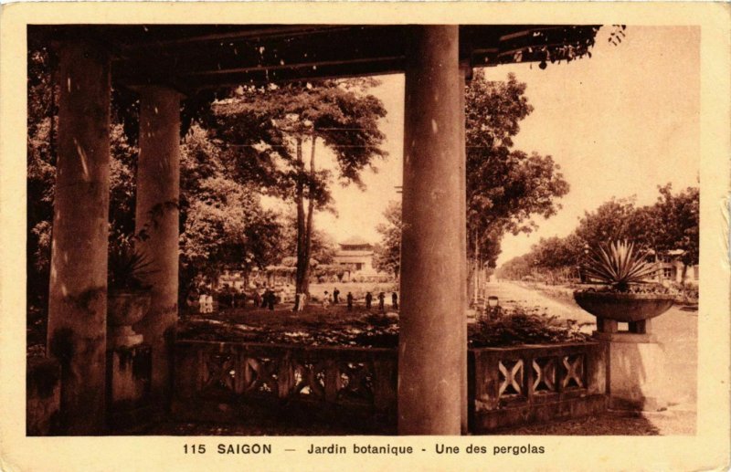 CPA AK INDOCHINA Saigon Jardin botanique VIETNAM (957416)