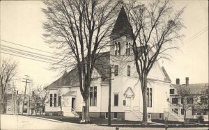Norway Cong Church - Maine or Michigan? c1910 Real Photo Postcard