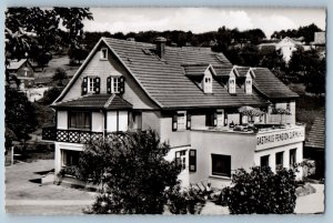 Bad König Germany Postcard Guesthouse Pension ZUR MÜHLE 1968 RPPC Photo