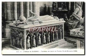 Postcard Abbey of St Denis Louis Tombeau de France Son of St. Louis in 1260