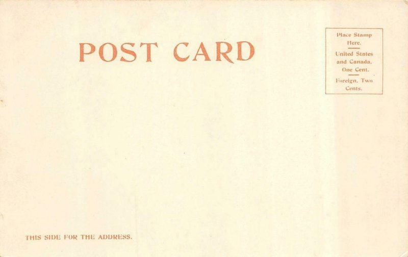 MONTEREY, CA California   FIRST LUMBER BUILT HOUSE In CA  1902 UDB Postcard
