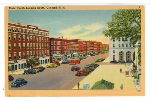 NH - Concord. Main Street looking South ca 1930's