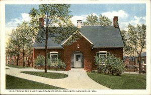 Annapolis Maryland Capitol Grounds Treasurer Bldg c1900-20s Vintage Postcard