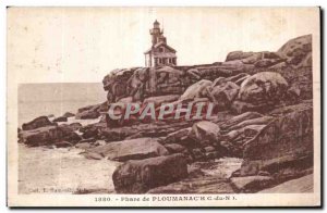 Old Postcard Lighthouse Ploumanac pm