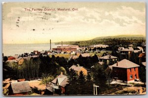 Postcard Meaford Ontario c1908 The Factory District Grey County