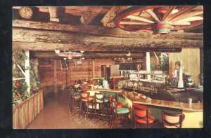 BLOOMINGTON ILLINOIS SINORAK SMORGASBOARD RESTAURANT BAR ROUTE 66 POSTCARD