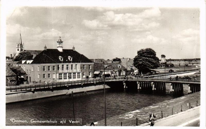 CPA AK Ommen Gemeentehuis NETHERLANDS (728729)