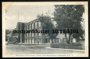 dc1850 - VICTORIAVILLE Quebec Postcard 1930s Fashion Craft Factory by PECO