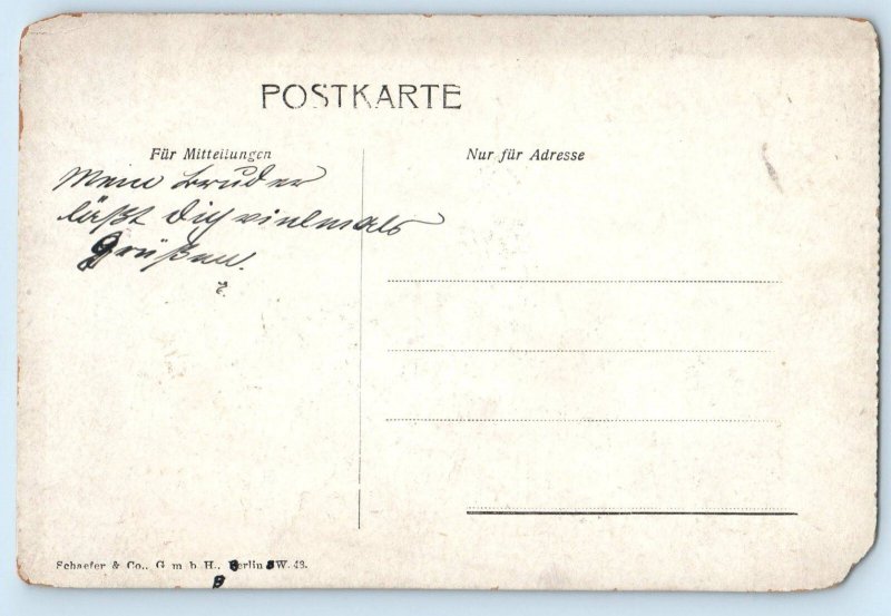 Germany Postcard Kaiser Friedrich Museum Greetings from Magdeburg c1910