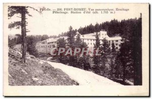 Font Romeu Postcard Old panoramic view Hermitage pilgrimage Station & # 39ete