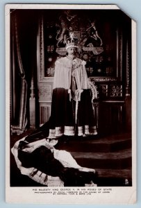 England Portugal Postcard His Majesty King George In His Robes c1910 RPPC Photo