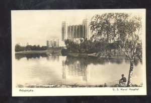 RPPC PHILADELPHIA PENNSYLVANIA PA. U.S. NAVY NAVAL HOSPITAL REAL PHOTO POSTCARD