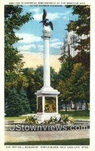 Sea Gull Monument, Temple Grounds - Salt Lake City, Utah UT  