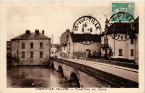 CPA IS-sur-TILLE (Cote d'-Or) - Grand Pont sur l'Ignon (586177)