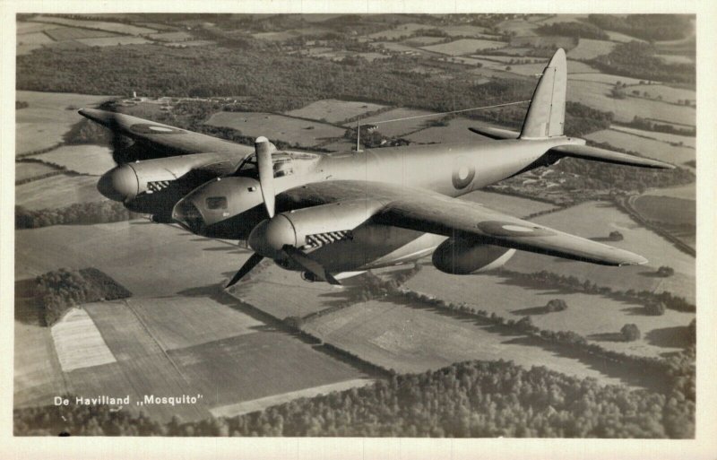 De Havilland Mosquito Airplane RPPC 06.82