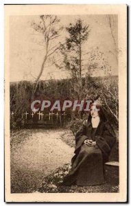 Old Postcard The B Therese of the Child Jesus in the Garden of Monastery