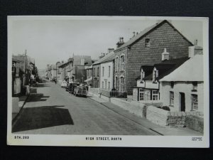 Wales Ceredigion BORTH High Street c1960s RP Postcard by Frith