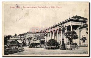 Old Postcard Baden Baden Conversationshaus Musikpavillon Hotel Messner