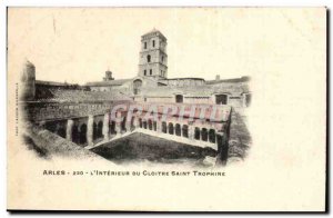 Arles Old Postcard L & # 39interieur the cloister St. Trophine