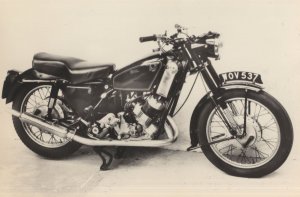 1958 Scott Motorbike Motor Cycle 592CC Rare Birmingham Postcard