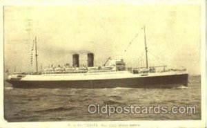 SS De Grasse, French Line Steamer Ship 1929 heavy wear left bottom corner wit...