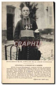 Old Postcard Monseigneur Ruch Knight of the Legion d & # 39honneur Military C...