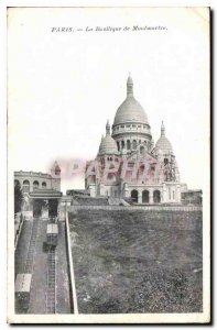 Postcard Old Paris Basilica of Montmartre