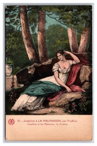 Josephine at the Malmaison Painting by Pierre Paul Prudhon UNP DB Postcard W21