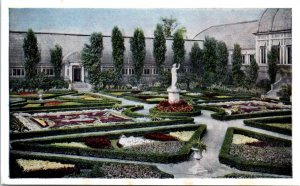 1920s Formal Garden Missouri Botanical Garden St. Louis Missouri Postcard