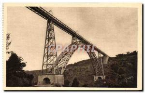 Old Postcard La Douce France Around Saint Flour Garabit Viaduct