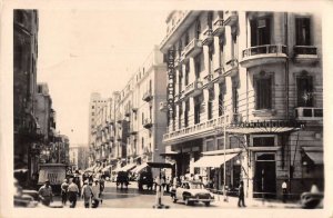 Alexandria Egypt Boulevard Saad Zaghlou Real Photo Vintage Postcard AA45437