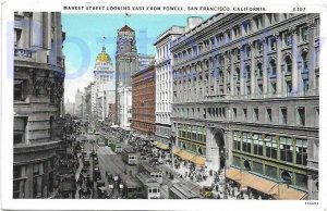 MARKET ST LOOKING EAST FROM POWELL SAN FRANCISCO