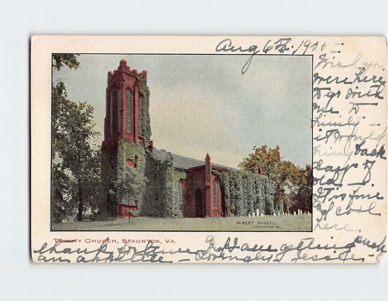 Postcard Trinity Church, Staunton, Virginia
