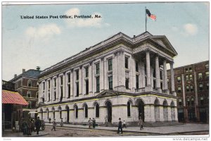 PORTLAND, Maine, 1900-1910's; United States Post Office