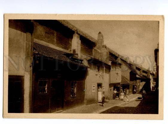 132970 Czech Republic PRAHA Gold Street Vintage postcard