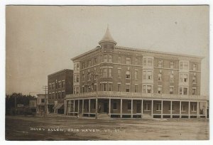 RPPC, Fair Haven, Vermont, Early View of The Hotel Allen