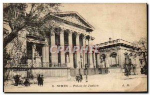 Old Postcard Nimes Courthouse