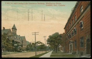 YMCA & London Life Insurance Building, Wellington St., London, ON, Canada. 1912