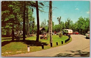 Ashtabula Ohio 1970 Postcard Camping & Picnicking Campers Vacationland