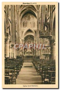 Old Postcard Dourdan S and O Eglise Saint Germain