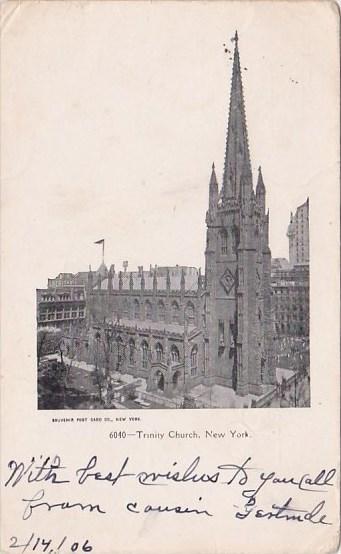 New York City Trinity Church 1906