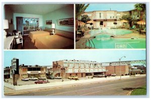 c1960 Mayflower Hotel Multiview Corpus Christi Texas TX Vintage Antique Postcard