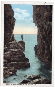 Bar Harbor, Me., Cleft At Hunters Beach