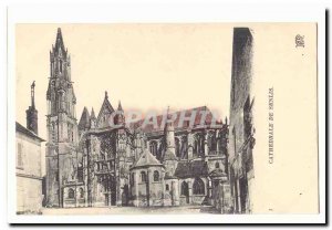 Senlis Old Postcard Cathedral