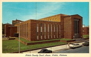 MOBILE, Alabama AL    MOBILE COUNTY COURT HOUSE     Vintage Chrome Postcard