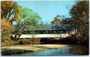 Covered Bridge, Passumpsic River Between Lyndonvillle & Lyndon Center, Vermont