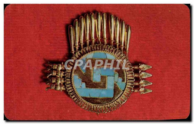 Postcard Modern Mexico brooch Yanhitlan of Culture Mixteca