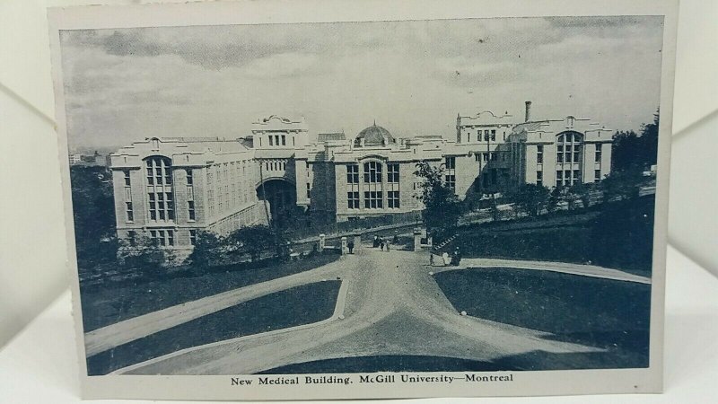 Vintage Postcard New Medical Building Mcgill University Montreal Canada